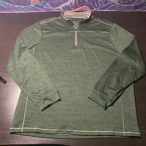 Pebble Beach Green and Gray Performance Pullover